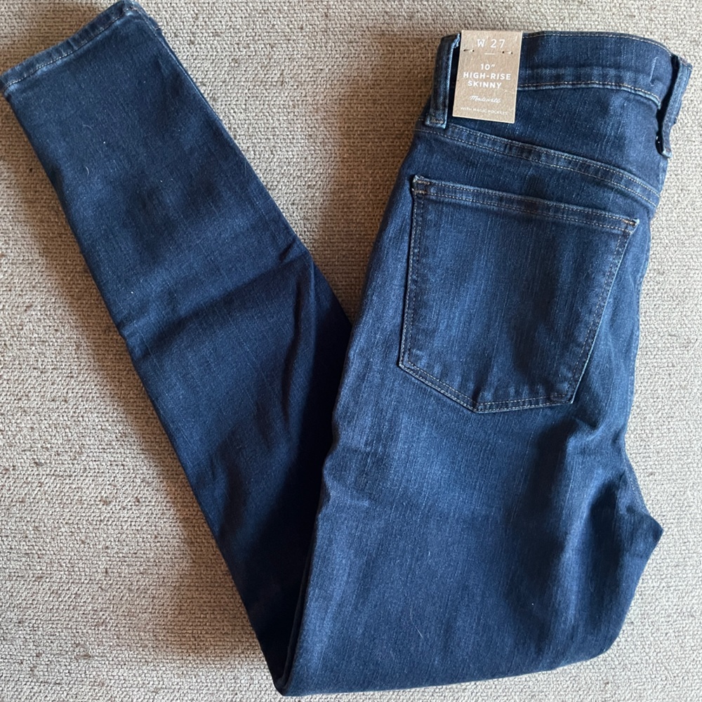 Madewell 10 inch high rise skinny jeans